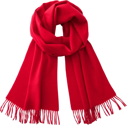 Christmas Gift Super Warm Scarf Ultra-Soft Cashmere Feel Scarf Winter Holiday Gift for Men & Women