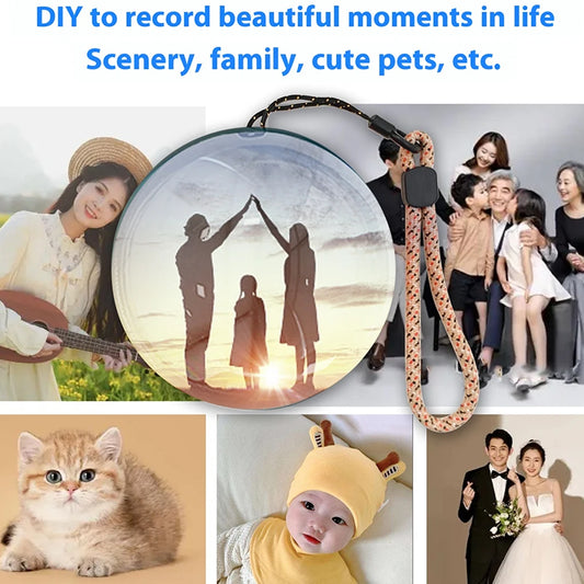 Crystal Ball Video Player, Memory Orb, Personalized Digital Memory Display, Uploadable Videos & Photos, DIY Gift for Anniversary