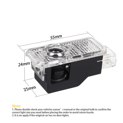 2PCS For 9PA MK1 955 957 92A MK2 958 LED Car Door Interior Projector Courtesy Warning Ghost Shadow Welcome Light Accessories