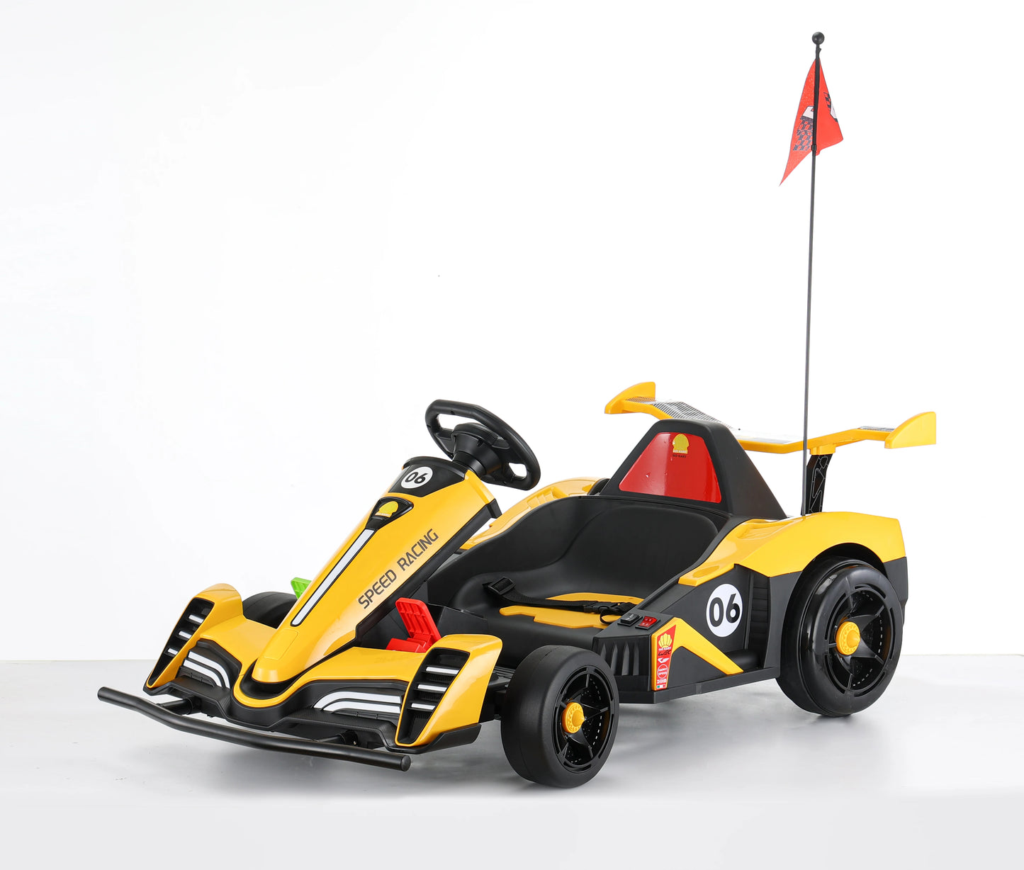 2024 Hot Selling Outdoor Indoor Electric Karting Car 12V Racing Go Kart for Children Use.