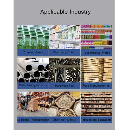 Inkjet Printer Portable Inkjet Coder Handheld Inkjet Coding Machine 2-12.7mm Adjustable 4.3in Touch Screen w/ 42ml Ink Cartridge