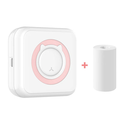 Mini Printer Portable Wireless Bluetooth Sticker Label Photo Memo Thermal Print Study Learn Printer Children Boys Girls Gifts