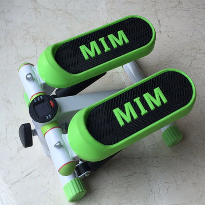 Portable Climber Stepper Mini Hydraulic Rope Drawing Stair Stepper with Resistance Bands Household Aerobic Fitness Equipment