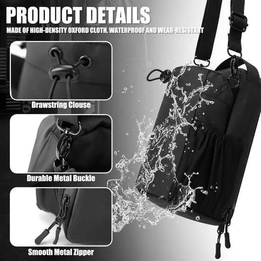 Gym Magnetic Bottle Bag Water Bottle Carrier With Strap Quick-Access Gym Storage Pouch For Hiking Camping Cycling Riding bag