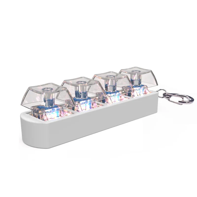 4Keys Keyboard Keycaps Fidget Toy Stress Relief Diy Keycaps Toy Keyboard Caps Finger Button Fidget Finger Keycaps