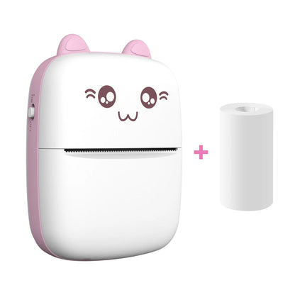 Mini Printer Portable Wireless Bluetooth Sticker Label Photo Memo Thermal Print Study Learn Printer Children Boys Girls Gifts