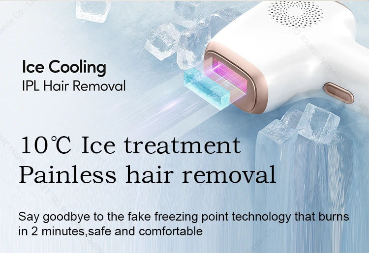 Permanent IPL Device - INNZA Mini Portable for Face and Body, Home Use, Painless with Ice Cool Technology