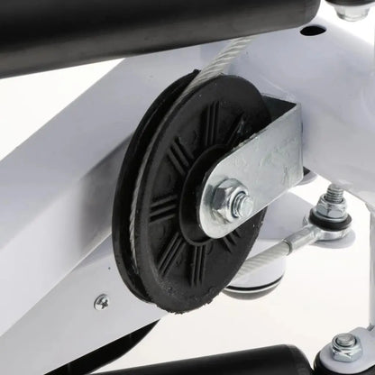 Portable Climber Stepper Mini Hydraulic Rope Drawing Stair Stepper with Resistance Bands Household Aerobic Fitness Equipment