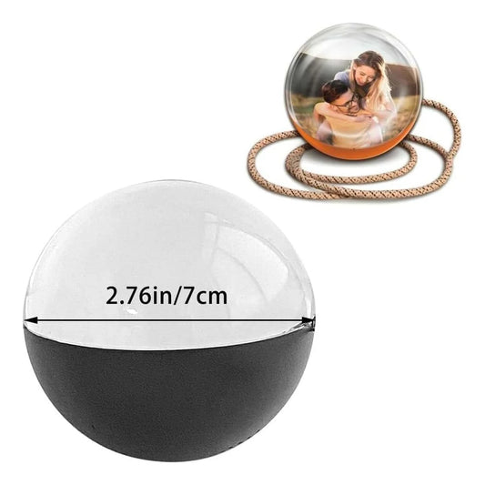 Crystal Ball Video Player, Memory Orb, Personalized Digital Memory Display, Uploadable Videos & Photos, DIY Gift for Anniversary