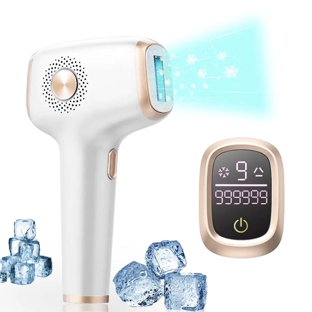 Permanent IPL Device - INNZA Mini Portable for Face and Body, Home Use, Painless with Ice Cool Technology