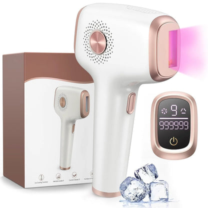 Permanent IPL Device - INNZA Mini Portable for Face and Body, Home Use, Painless with Ice Cool Technology