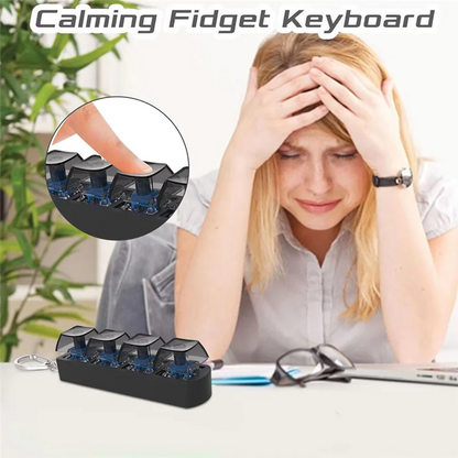 4Keys Keyboard Keycaps Fidget Toy Stress Relief Diy Keycaps Toy Keyboard Caps Finger Button Fidget Finger Keycaps