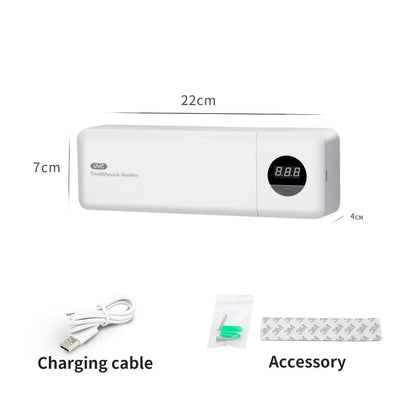 Toothbrush Sterilizer Intelligent Wall Mounted Fully Automatic Sensing Ultraviolet Sterilization No Punching Toothbrush Holder