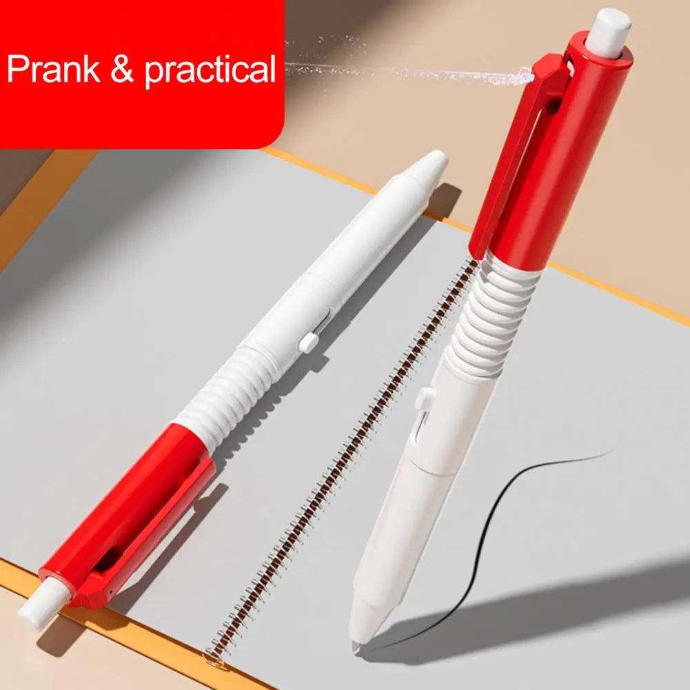 Safe Material Toy Pen Water Spray Pen Prank Toy for Kids Back to School Gift Stress Relief Retractable Pen with for Children