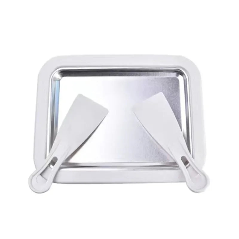 Ice Cream Maker Yogurt Frozen Pan Mini Fried Yogurts Machine Rolled    with 2 Spatulas Fry  Plate Home Use