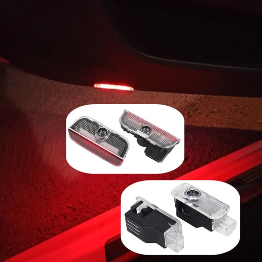 2PCS For 9PA MK1 955 957 92A MK2 958 LED Car Door Interior Projector Courtesy Warning Ghost Shadow Welcome Light Accessories