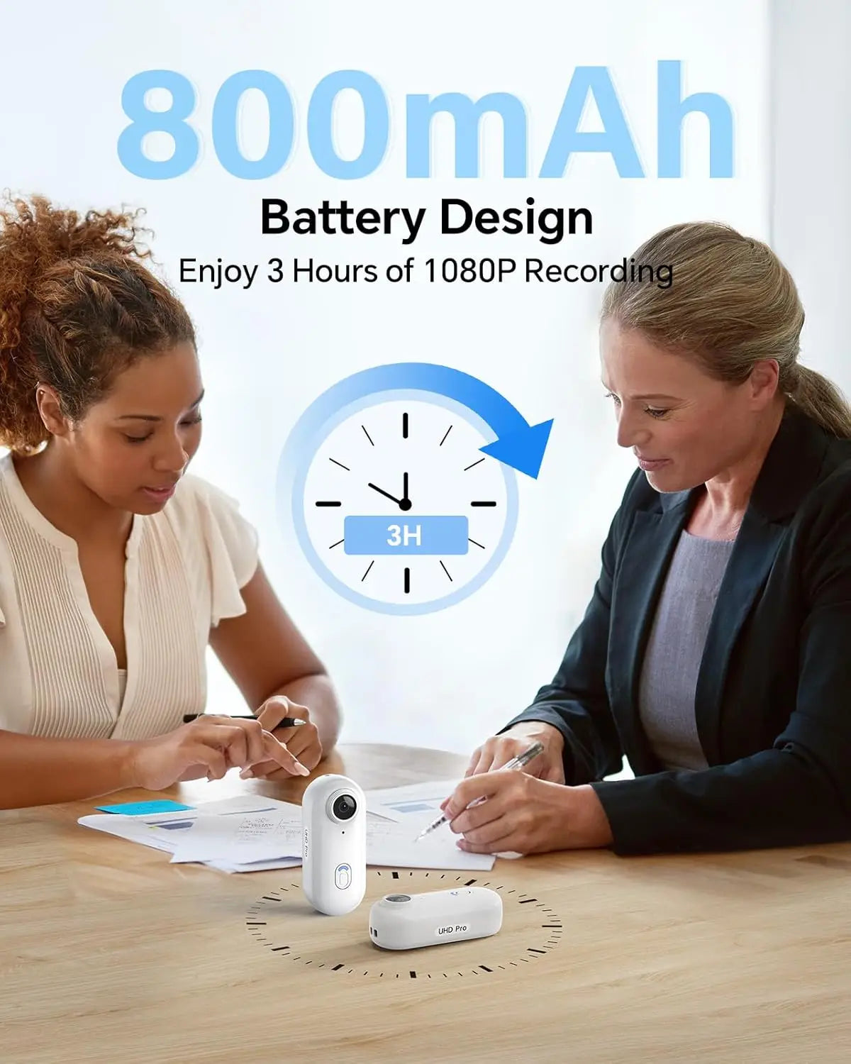 BOBLOV 4K Mini Camera HD 2Hrs DVR Recording Wearable Body Camera Lightweight Hands-Free for Outdoor Sport Small Cam Pet Walking